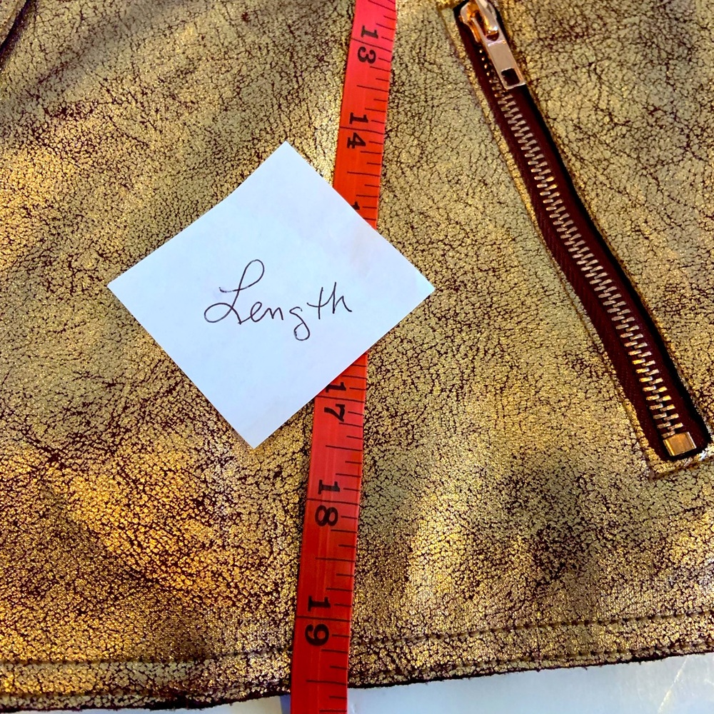 Anthropologie Woman’s Rose Gold Moto Jacket Open Front Size Small - Picture 8 of 12